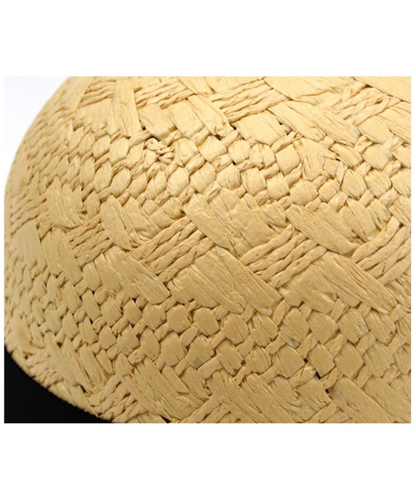 Yunibeosyeolkemiseuteuli Sv Modern Summer Raffia Cloche Hat Summer Fedora