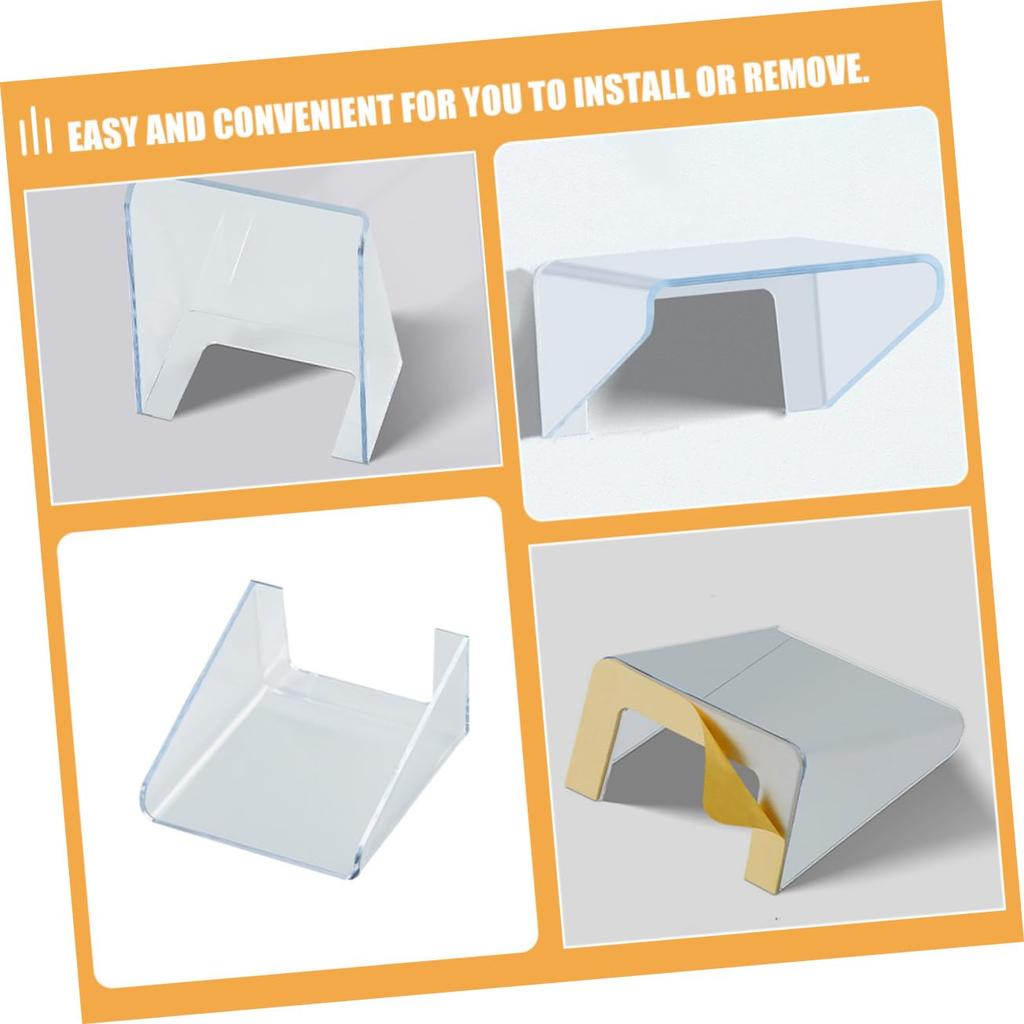 Frcolor Door Chime Covers, 4-Piece Set, Doorphone Cover, Rainproof Intercom Cover, Waterproof Doorbell Protector