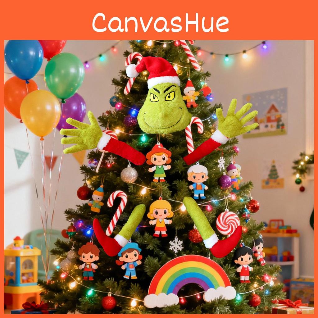 Christmas Plush Grinch Toy With Plush Material For Holiday Decor And Gift Giving