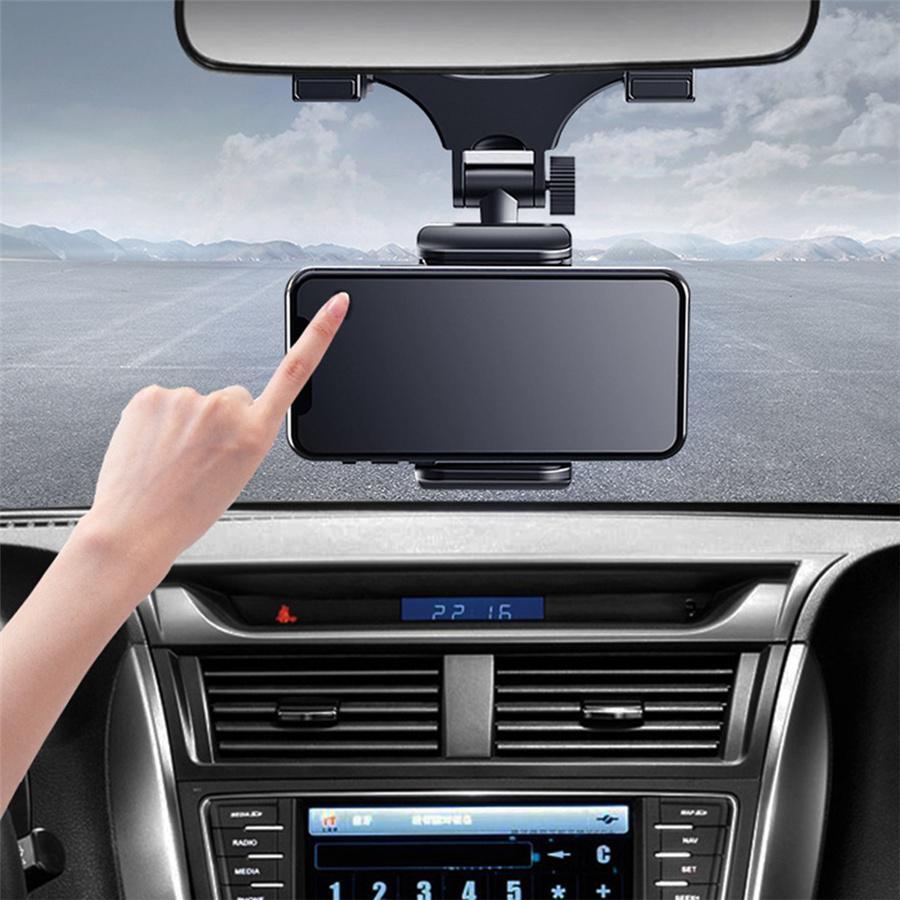 Universal New Car Rear-view Mirror Mount Stand Holder Cradle For Cell Phone