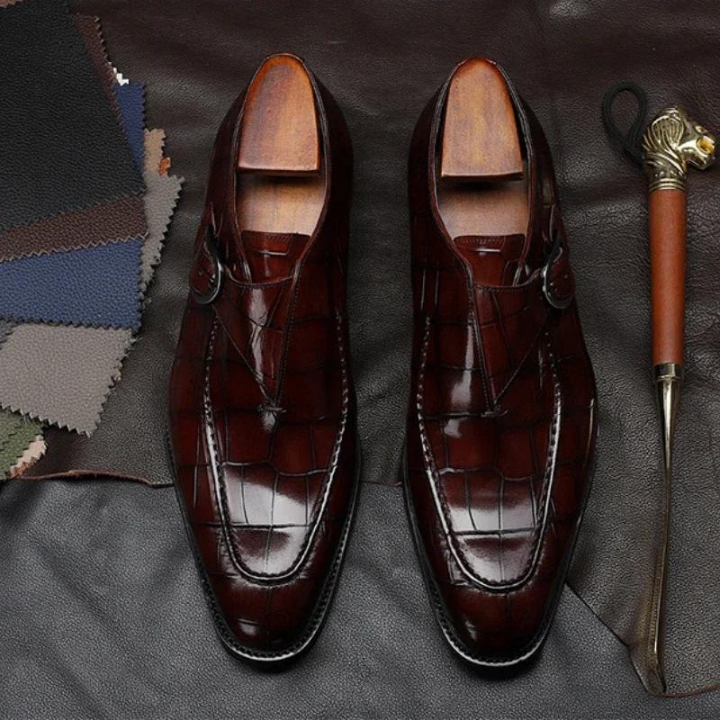 Retro Herren Kleiderschuhe Business Slipper Slip-on Spitzschuhe Lederschuhe Party Formalschuhe Handgefertigt Lässige Herrenschuhe Übergröße48