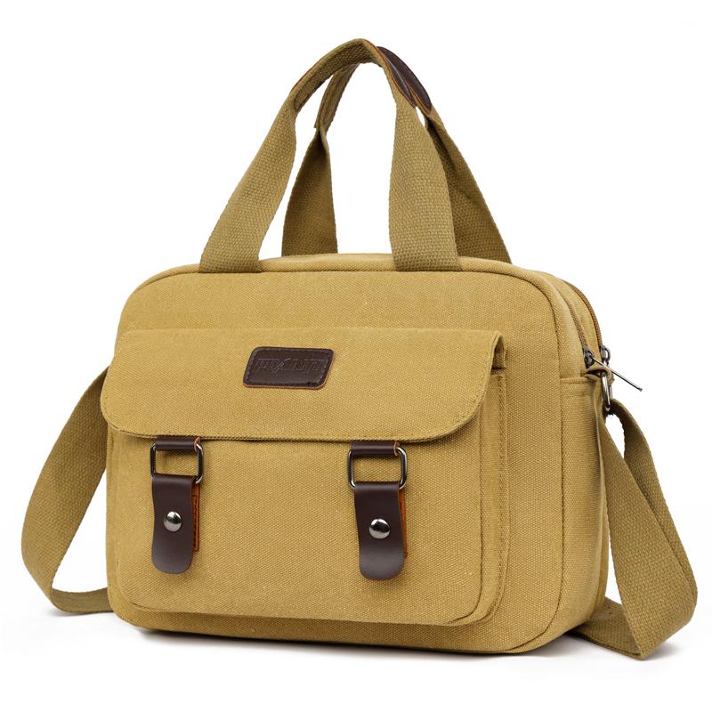 Retro Canvas Messenger Bag for Men – Oversized Crossbody Sling with Anti-Theft Pocket, Perfect for Business Trips & Hiking