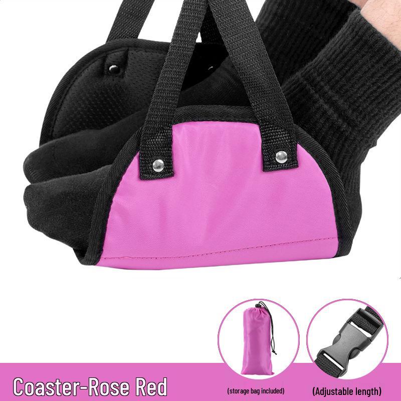 Compact Travel Foot Rest: Portable Foot Hammock for Airplanes, Trains, Cars, and Office Use.
