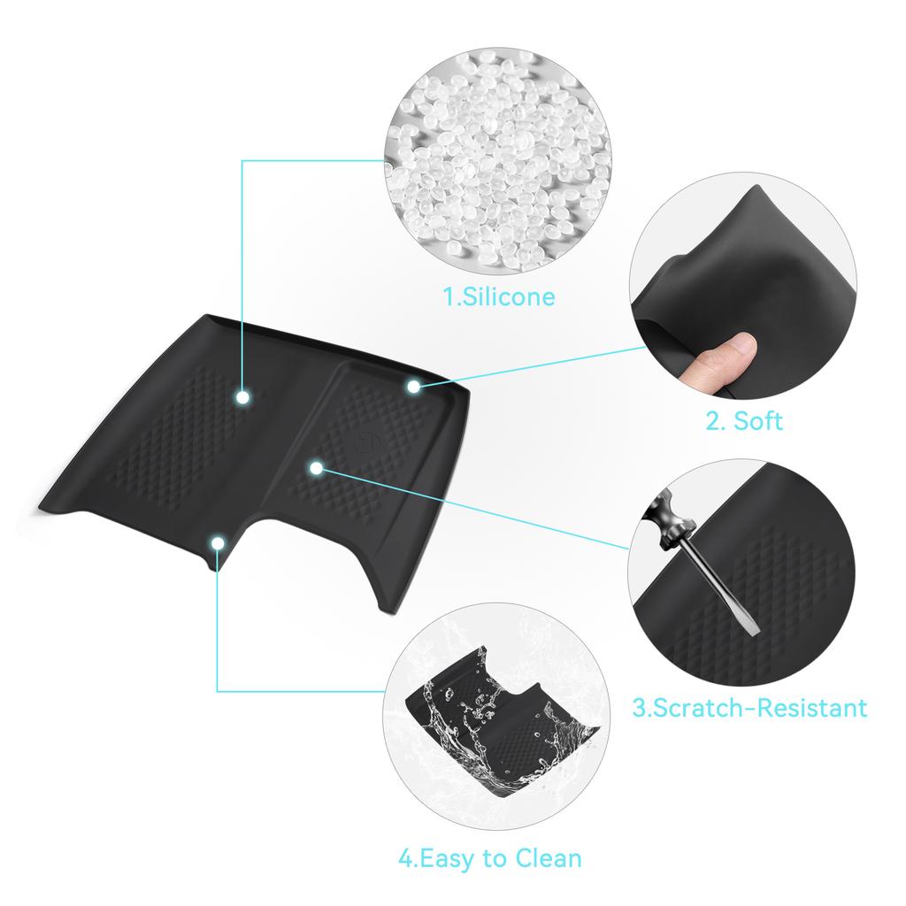 For Toyota Grand Highlander 2025 2025 Car Anti-Slip Pad Silicone Wireless Charger Anti Dirt Pad Accessories