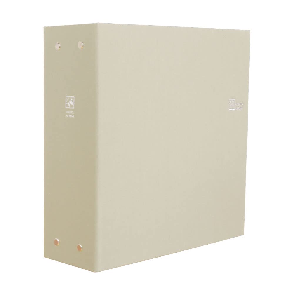 Nakabayashi Large Capacity 6-Pocket Photo Album, Holds 960 L-size Photos, Therapy Color, 2 Columns x 3 Tiers, TCPK-6L-960-SV/EC, Soft Beige, Photo Alb