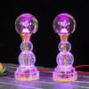 Colored LED Buddha Offering Lamp, Home Decoration, Temple, Prayer In Front of Buddha, Crystal Lotus Lamp, God of Wealth Lamp