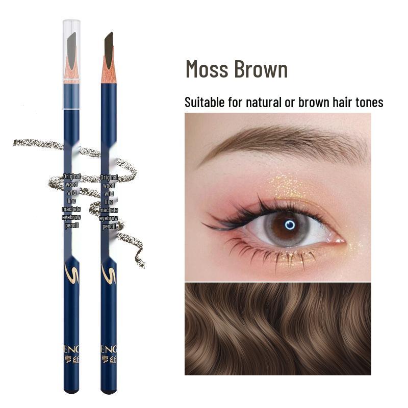 Hengsi Waterproof Eyebrow Pencil - Precise, Long-Lasting Strokes, Sweatproof & Non-Smudging with Sharpener