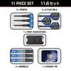 Target Japan RISING SUN GEN10 Haruki Muramatsu Tungsten 2BA Soft Tip Darts with 6 Shape Flights and 2BA SOFT TIP DARTS Sun 95% K-Flex Set, 21.5g,