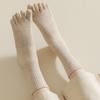 Spring Autumn Five Fingers Women Socks Japan Style Solid Colour Ladies Split Toe Sports Cotton Socks