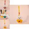Teddy Dog Plush Pendant With Sweater Adorable Cartoon Dog Keyring For Backpack Decor