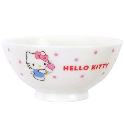 Sanrio Tea 11 X Microwave Dishwasher Characters Sweets Made In Japan 335101 "Hello Kitty" Bowl, 5.5cm, Safe, Safe, & Dots,