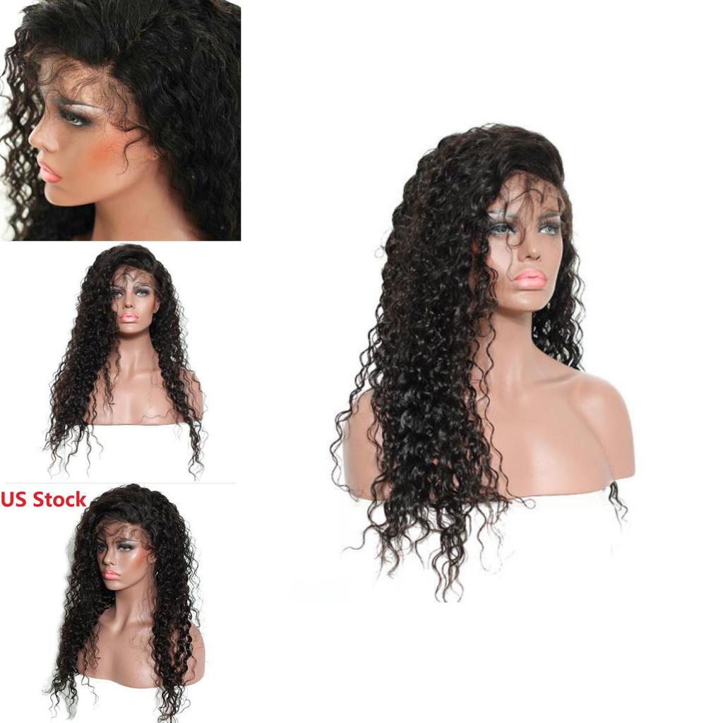 Brasilianische tief gewellte lockige synthetische Haare Vollperücken mit hitzebeständiger Faser für Frauen