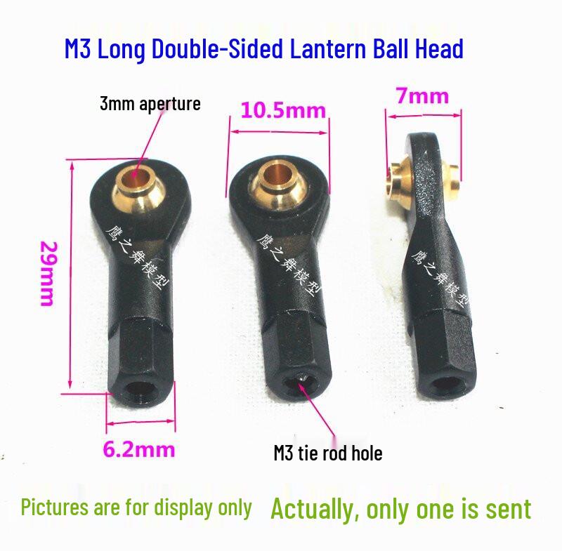 M2/M2.5/M3 Plastic Universal Ball Joint Buckle for Model Robot Servo Actuator