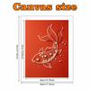 Pearl Art Painting Home Wall Decor Lucky Koi Fish Pearl Gemstone Painting Picture Crafts Adult/Beginner Gift Creative Home Decor Unframed Wall Art