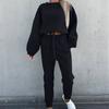 Women's Casual Sports Suit  And Winter Fashion Loose Long-Sleeved Sweater Two-Piece