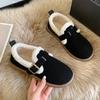 Autumn Winter Women Shoes Casual Flat Shoes Women Moccasins Soft Loafers Fashion Warm Plush Shoes
