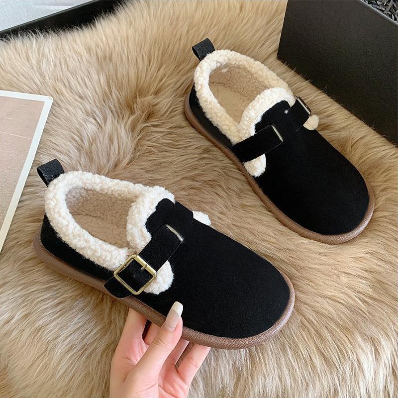 Autumn Winter Women Shoes Casual Flat Shoes Women Moccasins Soft Loafers Fashion Warm Plush Shoes