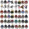 Action Figure: Marvel Mini Block Figurine Superhero Series Iron Man Spider Man Combination Block Children's Puzzle Toy Gift