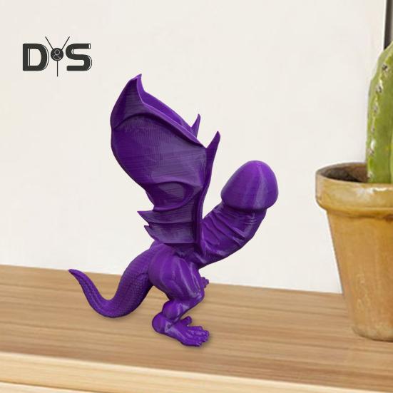 Dick Dinosaur Statue Collectible Penis Dinosaur Figurine Desk Dinosaur Buddy Prank Gag Gift for Bachelor's Party Adults Bedroom Decor