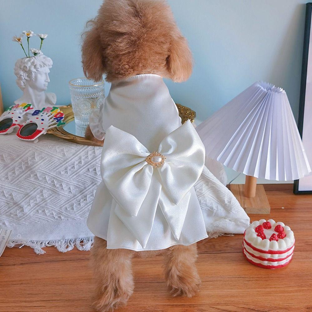 Fashion Pet Clothes Cute Cat Princess Skirt Comfortable Dog Wedding Dress  Spring Summer Autumn
