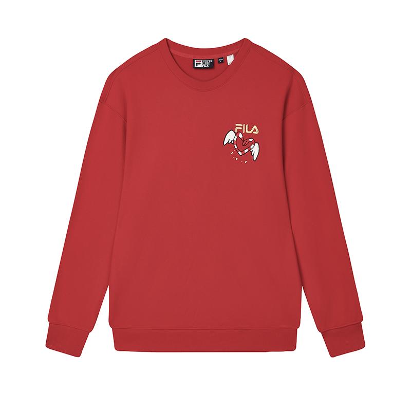 New FILA ORIGINALE Sweatshirt Unisex Legend Red F11U519202F-RD
