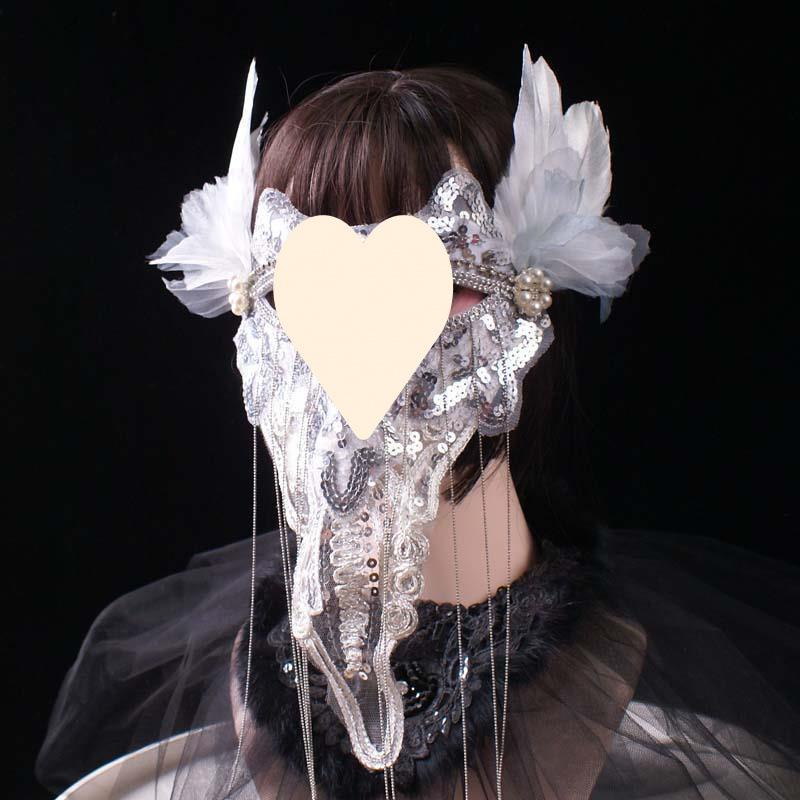 Halloween Gold Full Face Mask: Mysterious Singer Dance Veil for Adults