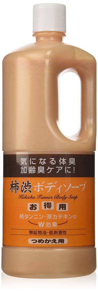Azuma Shoji's Persimmon Tannin Body Soap Refill Eco Bottle 1000ml