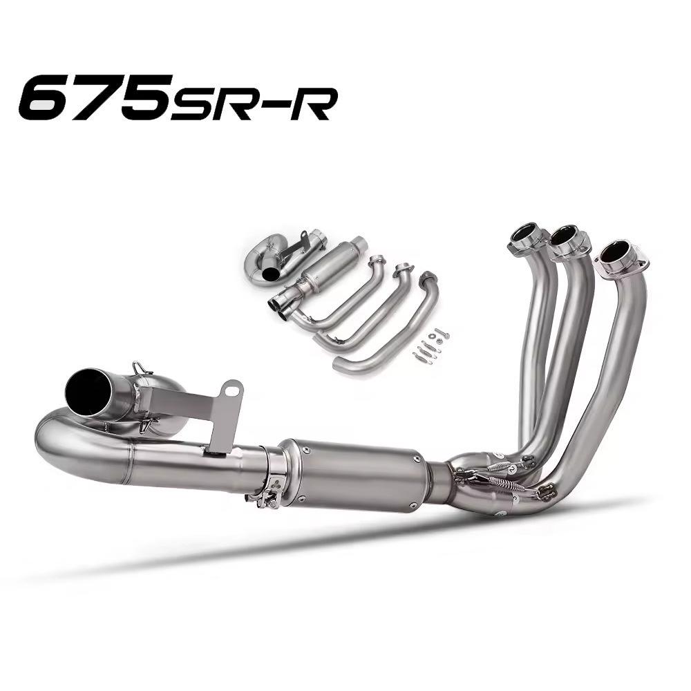 CFMOTO 675SR Stainless Swirl Exhaust Muffler for Easy Installation