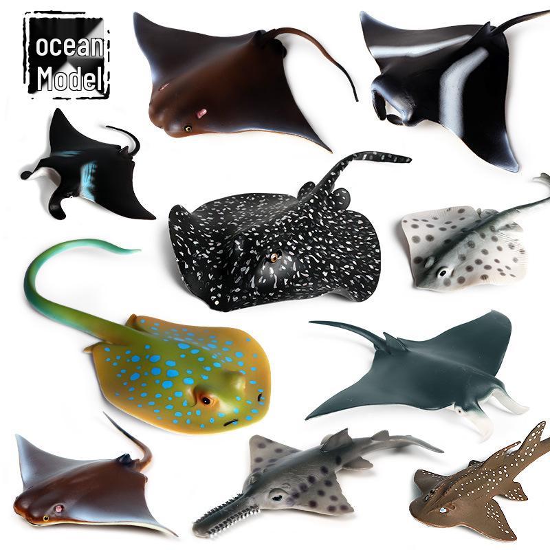 Children's Cognitive Toy: Giant Manta Ray, Stingray, Batfish, Sunfish Figurine