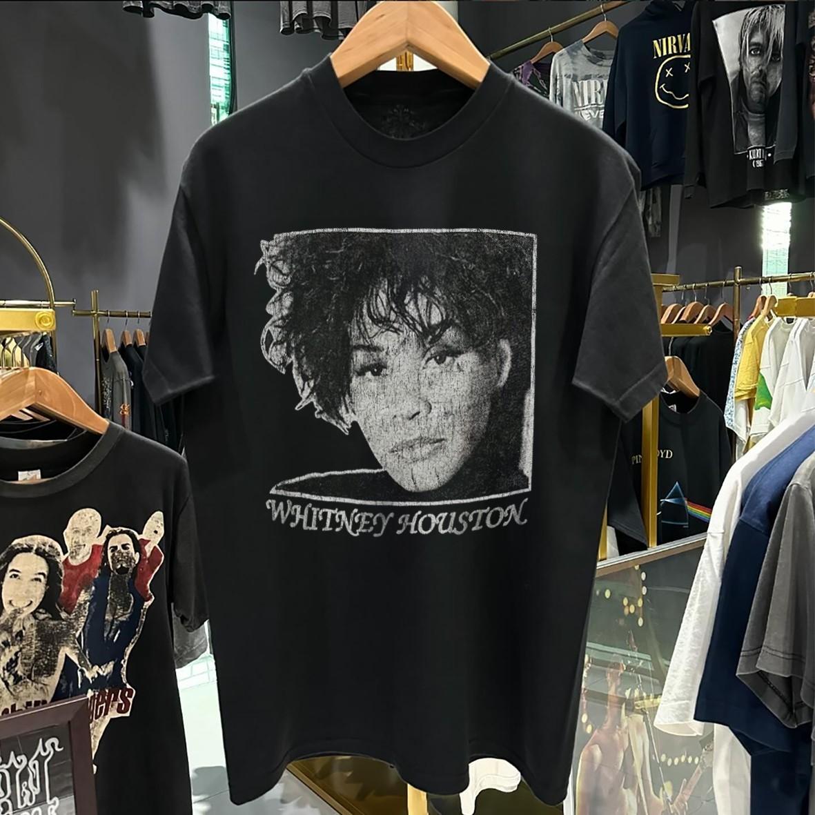 Whitney 82 I Will Always Love You Aged T-Shirt Black S XL