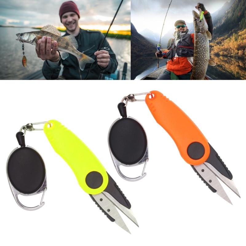 Foldable Line Cutter Stainless Steel Fishing Scissors Fishing Line Cutter for Braided Line Fishing Tackle Accessories