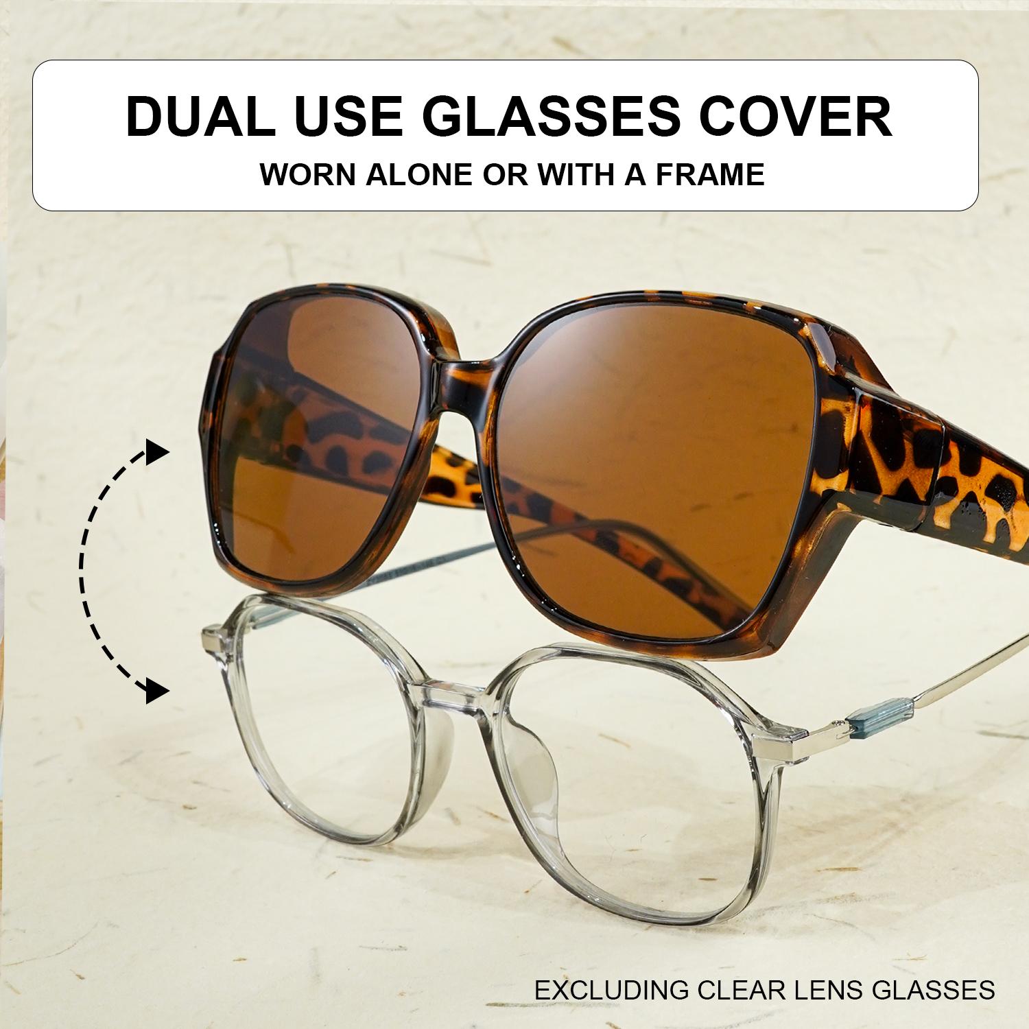 

Fit-Over Glasses Retro Oversized Square Night Vision Sunglasses V400 Protection Stylish For Outdoor Sports Driving