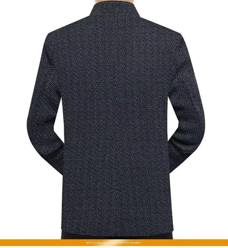 Men's High-Quality Stand Collar Casual Suit Jacket for Autumn