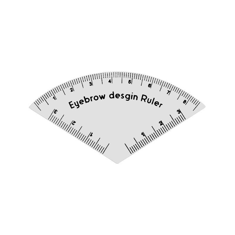 1PC Quick Eyebrow Painting Guide, Recyclable Eyebrow Makeup Drawing Guide Ruler Tattoo Supplies PVC