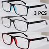 3 PCS Classic Reading Glasses Blue Light Blocking Fashion Readers Spring Hinge with Pattern Print Eyeglasses