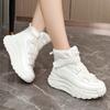 ZY winter velvet thickened snow boots new platform dad shoes student sports high top