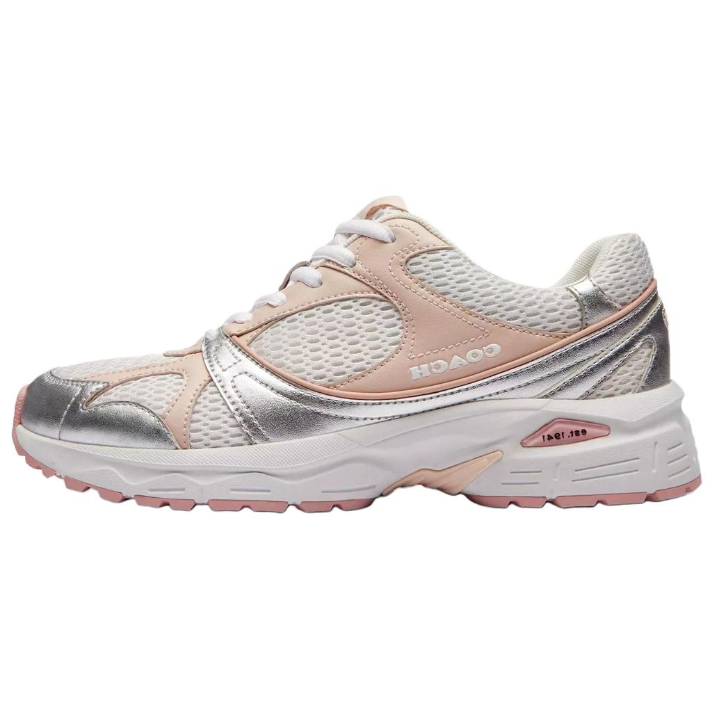 Coach Sport Round Toe Lace-Up Low-Top Casual Shoes Women sneaker Pink CAS53-BLH