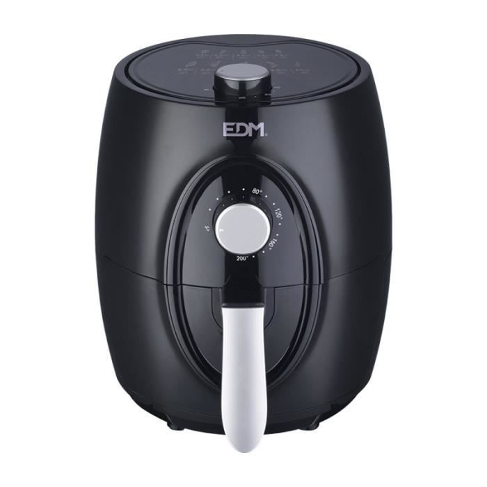 Friteuse à air - EDM - 3,6L - 1400W - Minuterie 60 min - Température 80-200°C