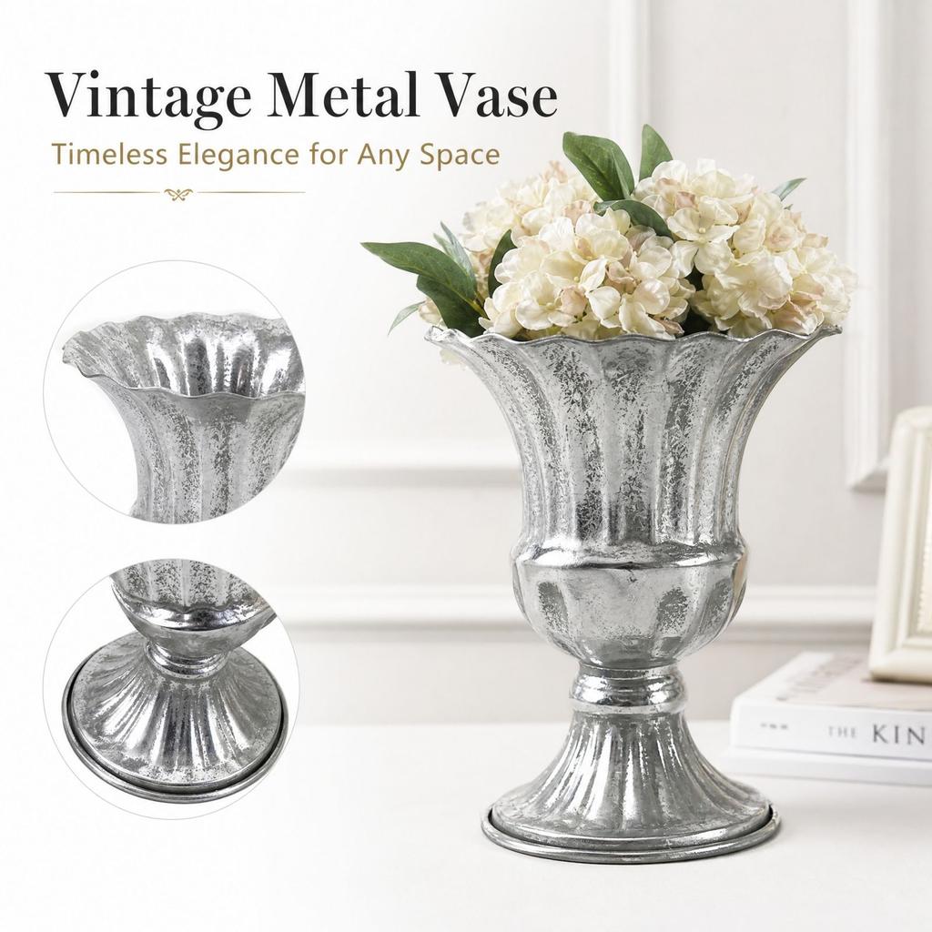 Vaso di Fiori Vintage, Centrotavola Europeo per Banchetto Nuziale, Fioreria e Decorazione per la Casa