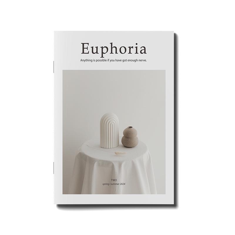 Minimalist English Magazine Prop Books for Photography, Home Decor, and B&B Styling