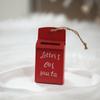 Cartoon Santa Claus Mailbox Pendant Iron Christmas Mailbox Decoration  New Year