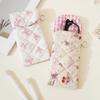 Portable Cloth Printed Glasses Bag Flower Sunglasses Eyeglass Bag Retro Glasses Storage Bag  Female