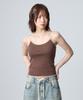 UNKNOWN PLANET Lace Sleeveless Top Brown