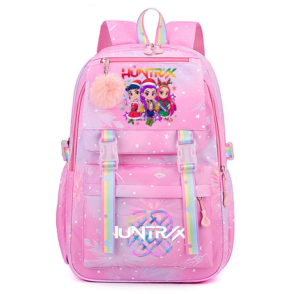 Christmas K-Pop Demon Hunters Printed Large Capacity Waterproof Backpack Teenger Student Girl Boy Schoolbag Bookbag waterproof Travel Bag Mochila