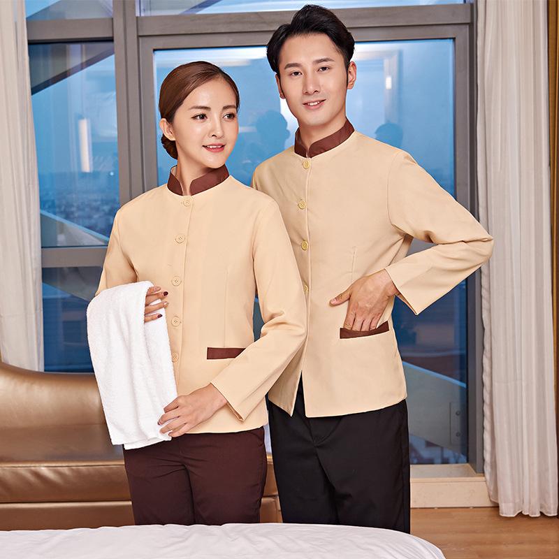 Hotel Rooms Housekeeping Property Management Hospital Cleaning Work Clothes Long Sleeve Women s Set Aunt Cleaners XL