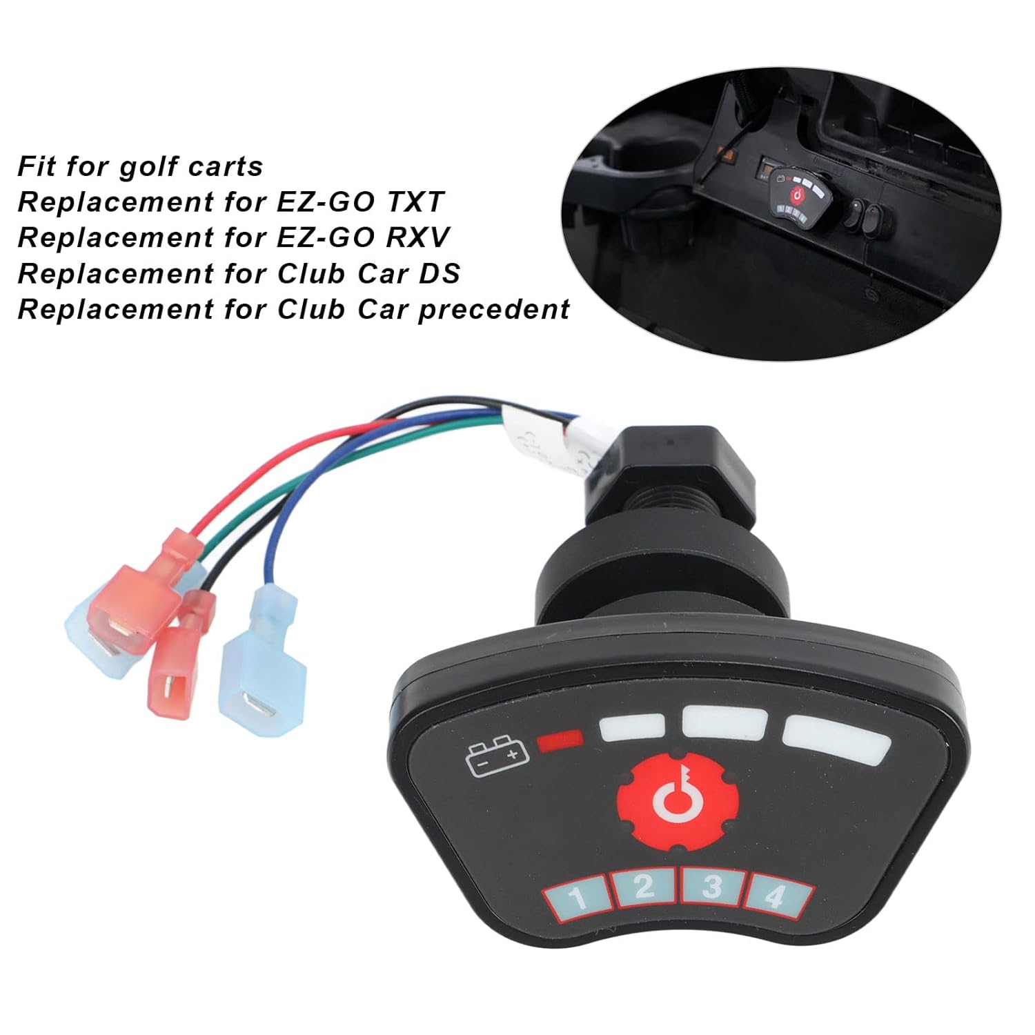 

Acouto Car Keyless Starter Remote Ignition Switch Replacement for Car DS Precedent for EZGO TXT RXV
