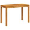 Garden Dining Table 110x55x75 Cm Solid Acacia Wood