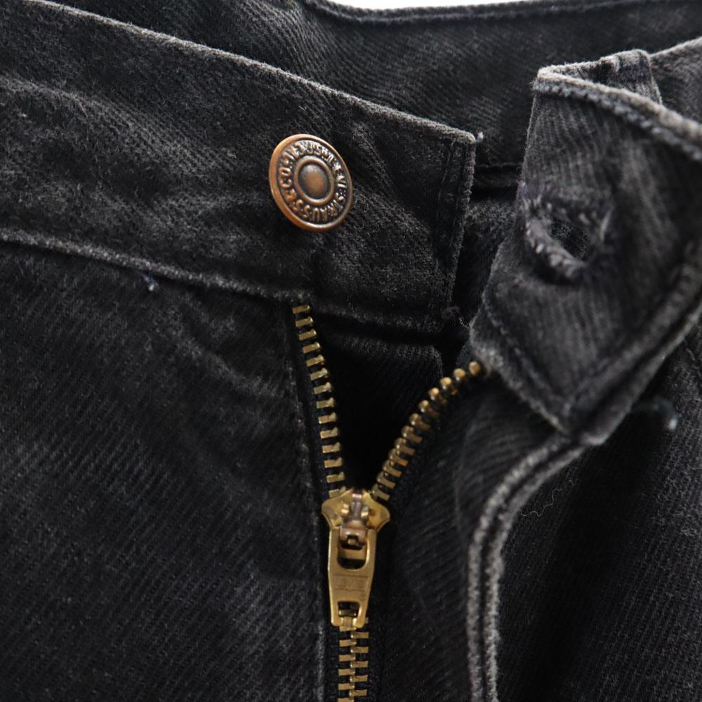 Levi's 90s 552 Black Denim Black Denim Pants W30 Black Jeans Men's Used