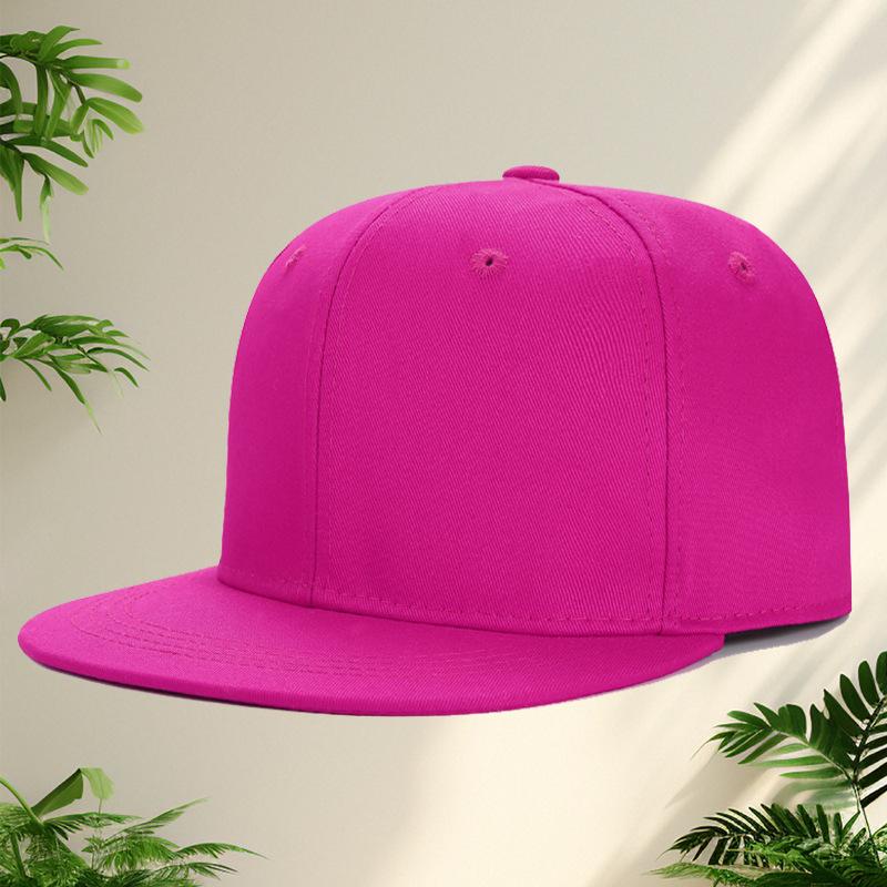 

Хлопковая шляпа с плоским краем, вышивка, хип-хоп, шляпа с плоским козырьком, на заказ, хип-хоп шляпа, мужские и женские модные тенденции Adjustable розы красного