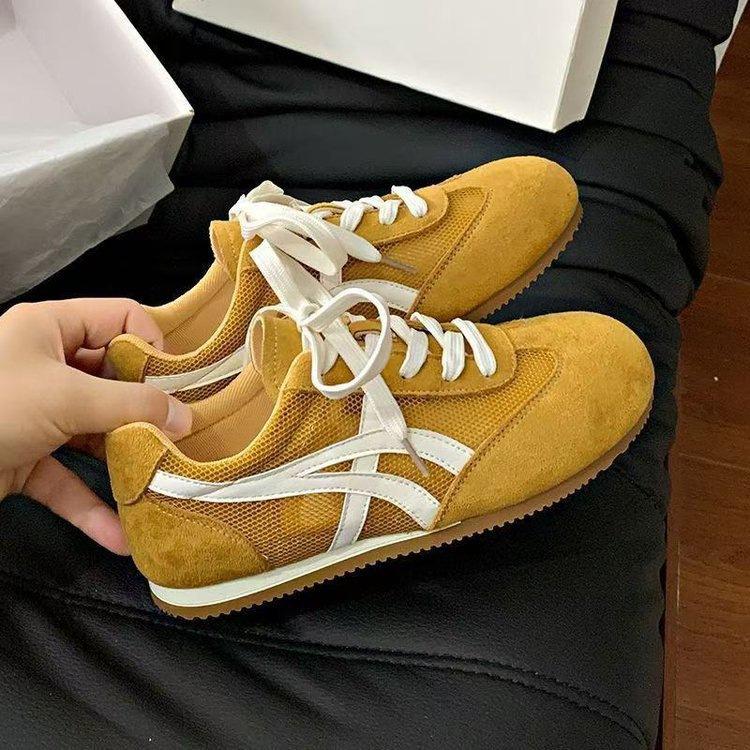 Breathable mesh flats spring and summer new versatile student sports and leisure shoes